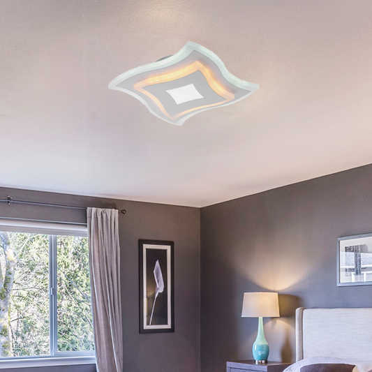 Lustra LED MORNIKA, 12W, lumina Rece/Calda/Neutra, Alb