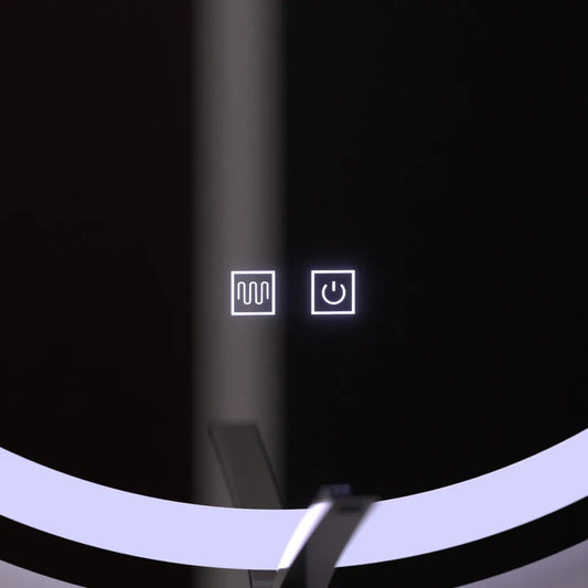 Oglinda LED Rotunda 60cm, Touch Luxor, Sistem Dezaburire, Dimabila