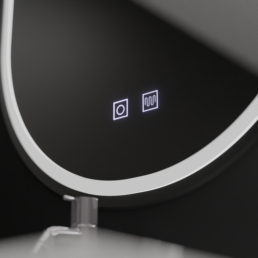 Oglinda LED Ovala, 60x80cm, Velara Touch, Sistem Dezaburire, Dimabila