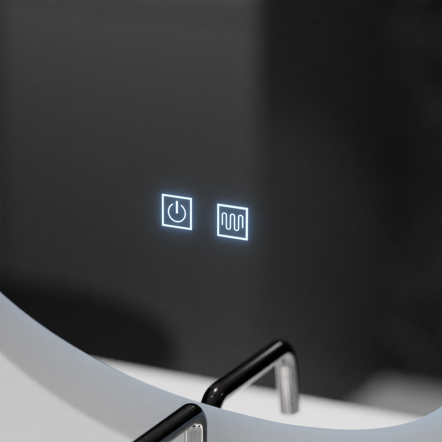 Oglinda LED Organica 80x60cm, Fluido Touch, Sistem Dezaburire, Dimabila