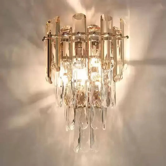 Aplica Cristal Lorena 2x E27 Auriu