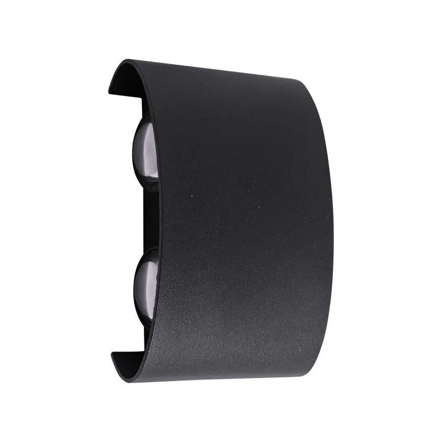 Fantas Aplica LED de Exterior si Interior, 4 Surse x 1W, IP65, Metalic, Negru, 3000K