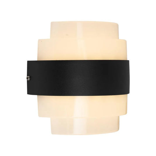 Aplica LED de Exterior Meras, 12W, Negru, 3000K, Fantas