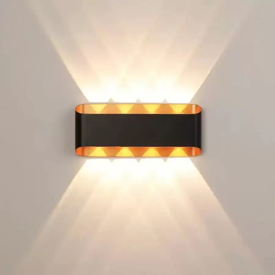 Aplica LED Exterior Elliot 8W Auriu Negru