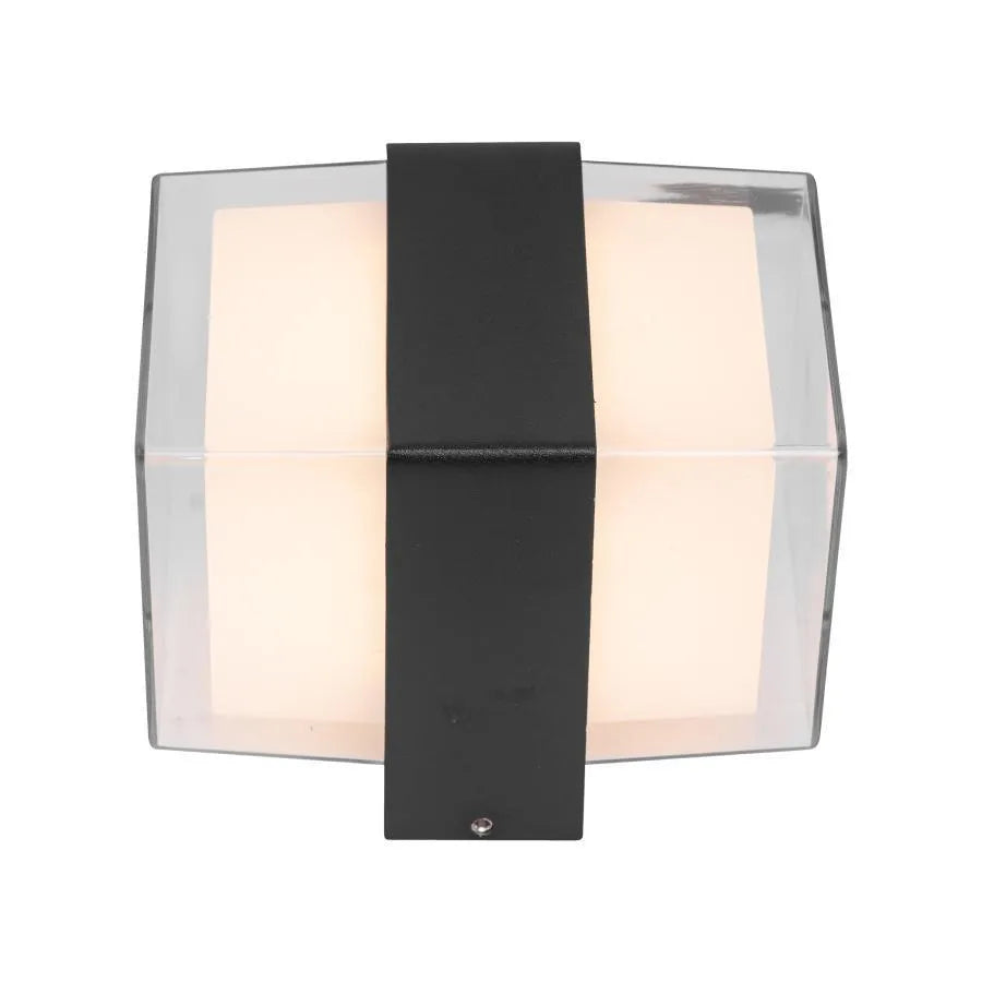 Aplica LED Milos Exterior, Negru, 3000K, IP.65
