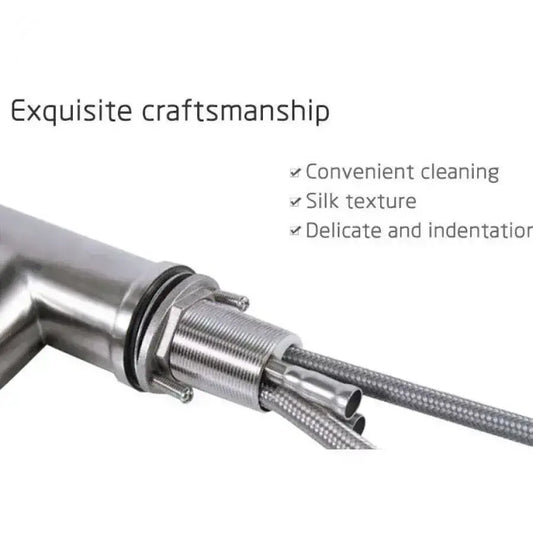 Baterie Bucatarie cu Dus Extractibil, Inox SUS304, Satinat, CF018