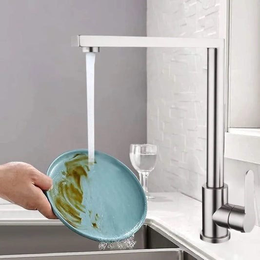 Baterie Bucatarie Inox Argintiu