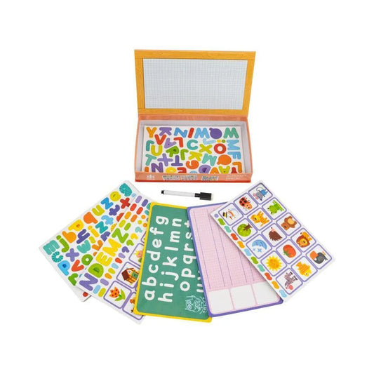 Carte Magnetica cu Animalute si Alfabet, Multicolor, 9 Piese, Plastic