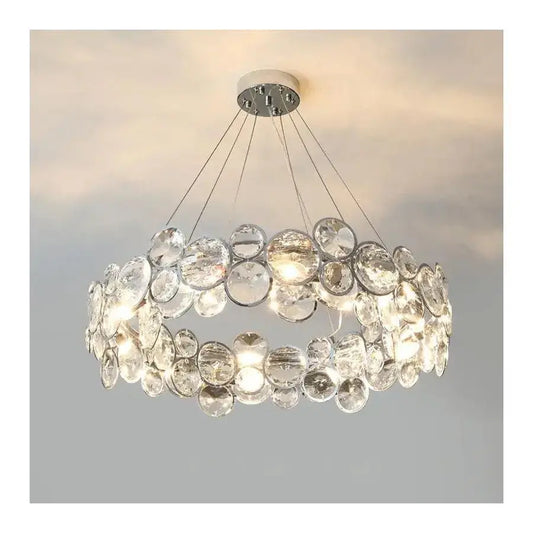 Candelabru Cristal Angelica 6XE14 Argintiu