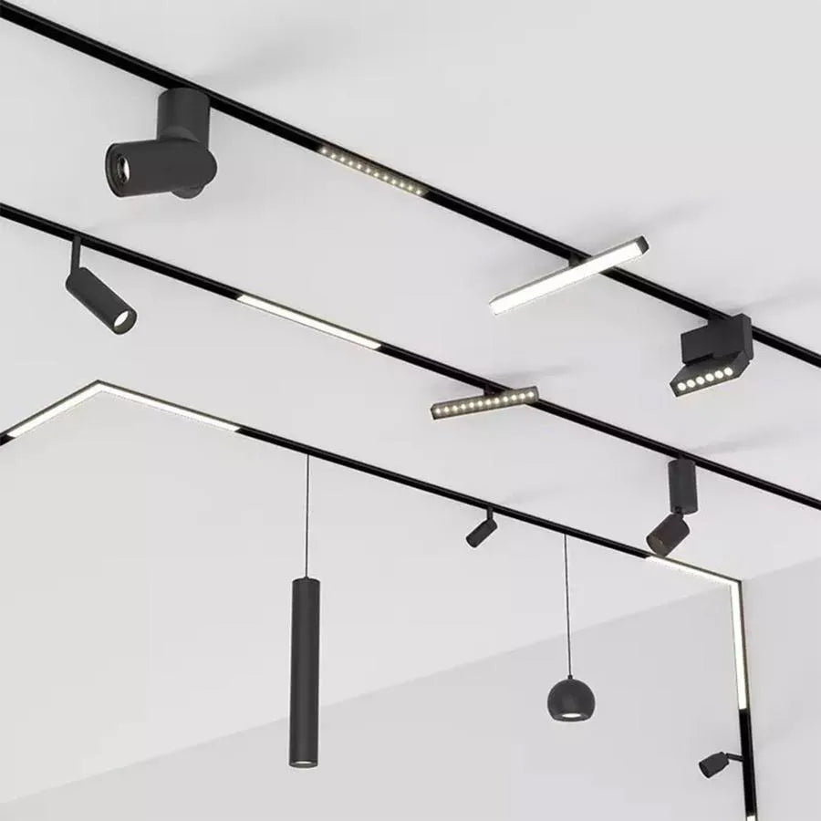 Grila LED Magnetica, Fixa, 6W, Lumina Neutra, Incastrata, Negru