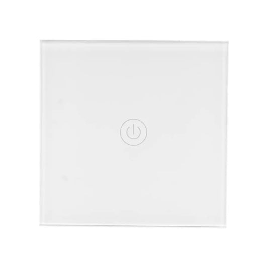 Intrerupator Touch Cap-Scara Sticla Securizata Alb
