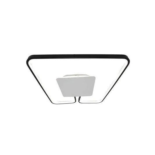 Lustra LED cu telecomanda ANKA, 106W, lumina Calda/Neutra, Dimabila, Negru