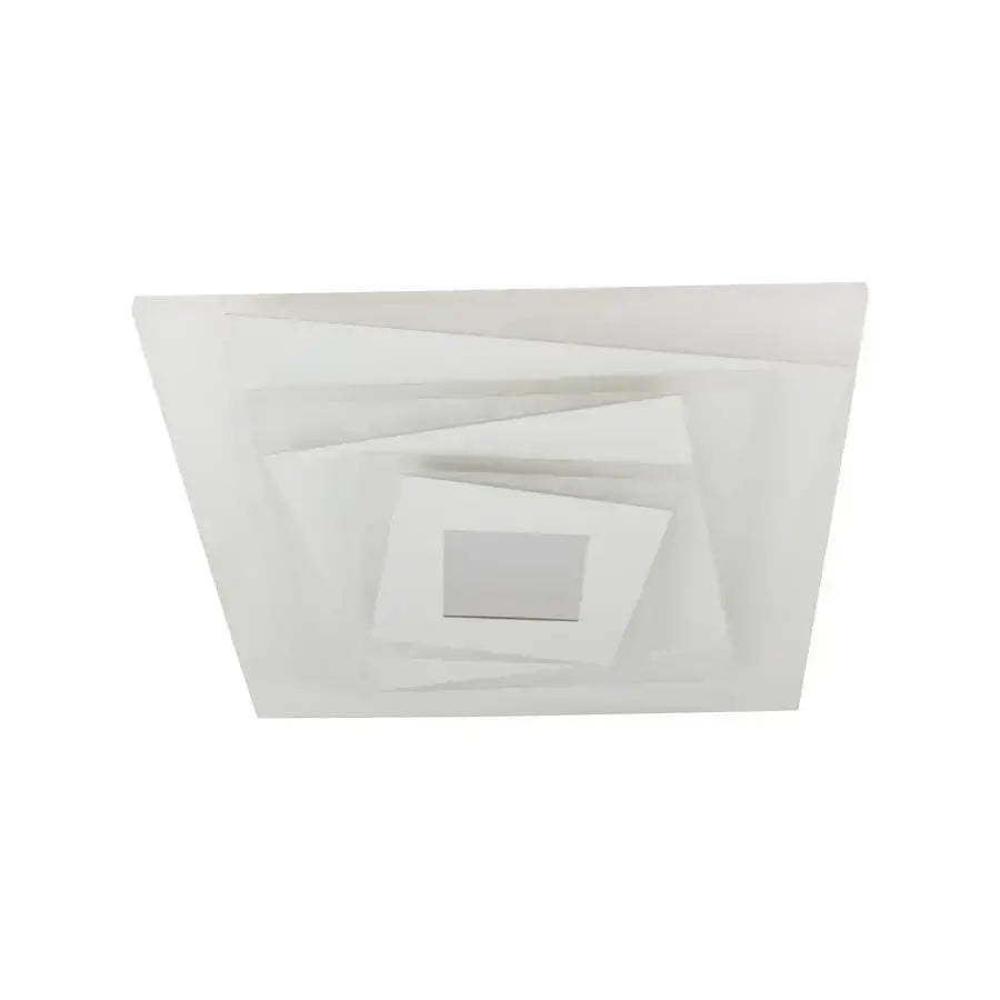 Lustra LED NIVARA RGB 3D, 20W, lumina Rece/Calda/Neutra, Alb