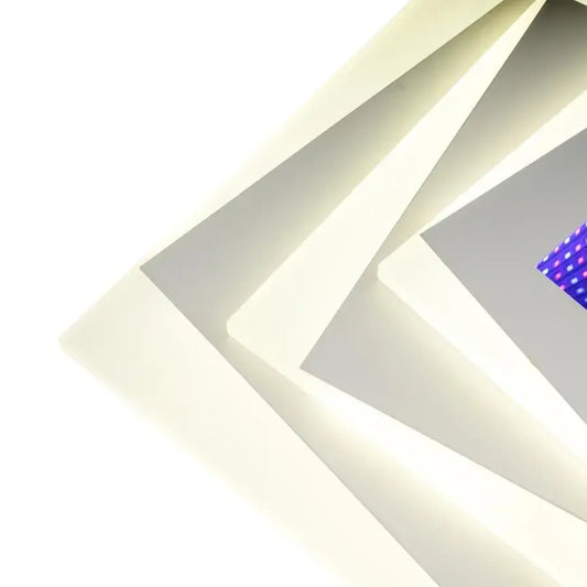 Lustra LED NIVARA RGB 3D, 20W, lumina Rece/Calda/Neutra, Alb