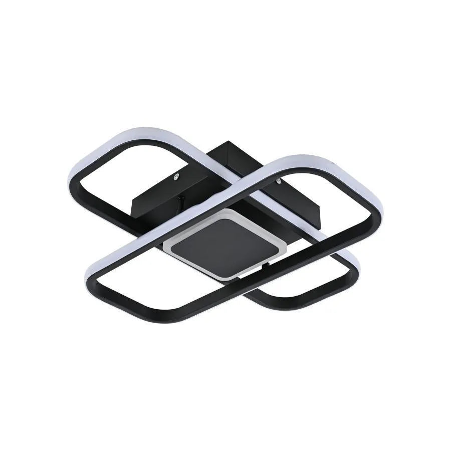 Lustra LED cu telecomanda ANICA, 120W, 2 Elemente, lumina Rece/Calda/Neutra, Dimabila, Alb