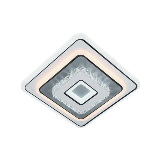 Lustra LED Cristal, Arabela, 35W Lumina Rece/Calda/Neutra Alb Negru