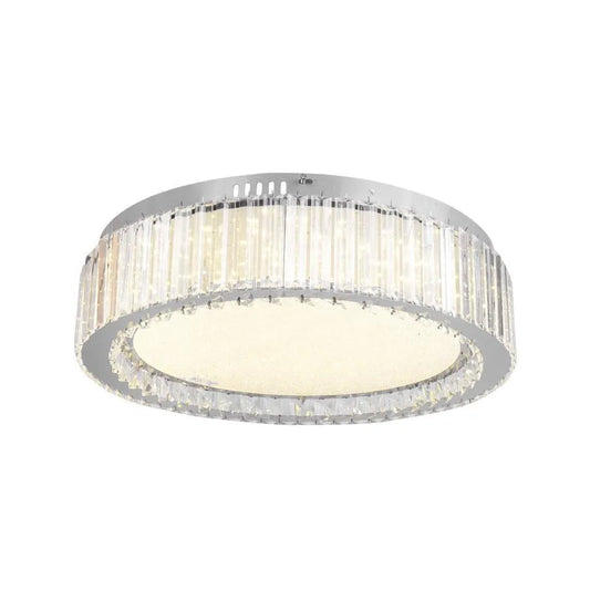 Lustra LED Cristal cu Telecomanda Madox 60W Dimabila Argintiu
