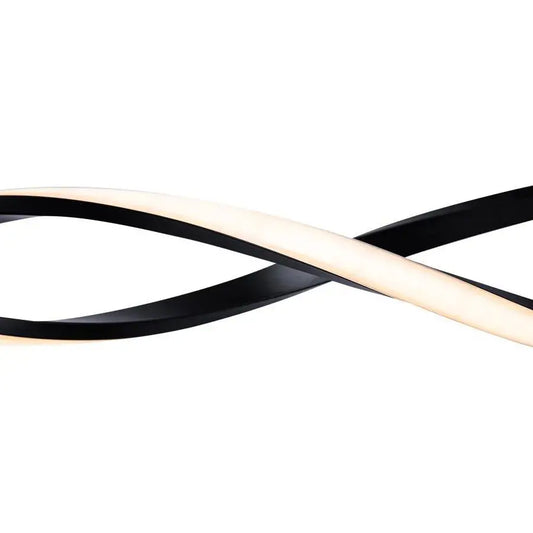 Lustra LED suspendata cu telecomanda FLUX, 80W, Lumina Rece/Calda/Neutra, Dimabila, Negru, Inaltime Reglabila