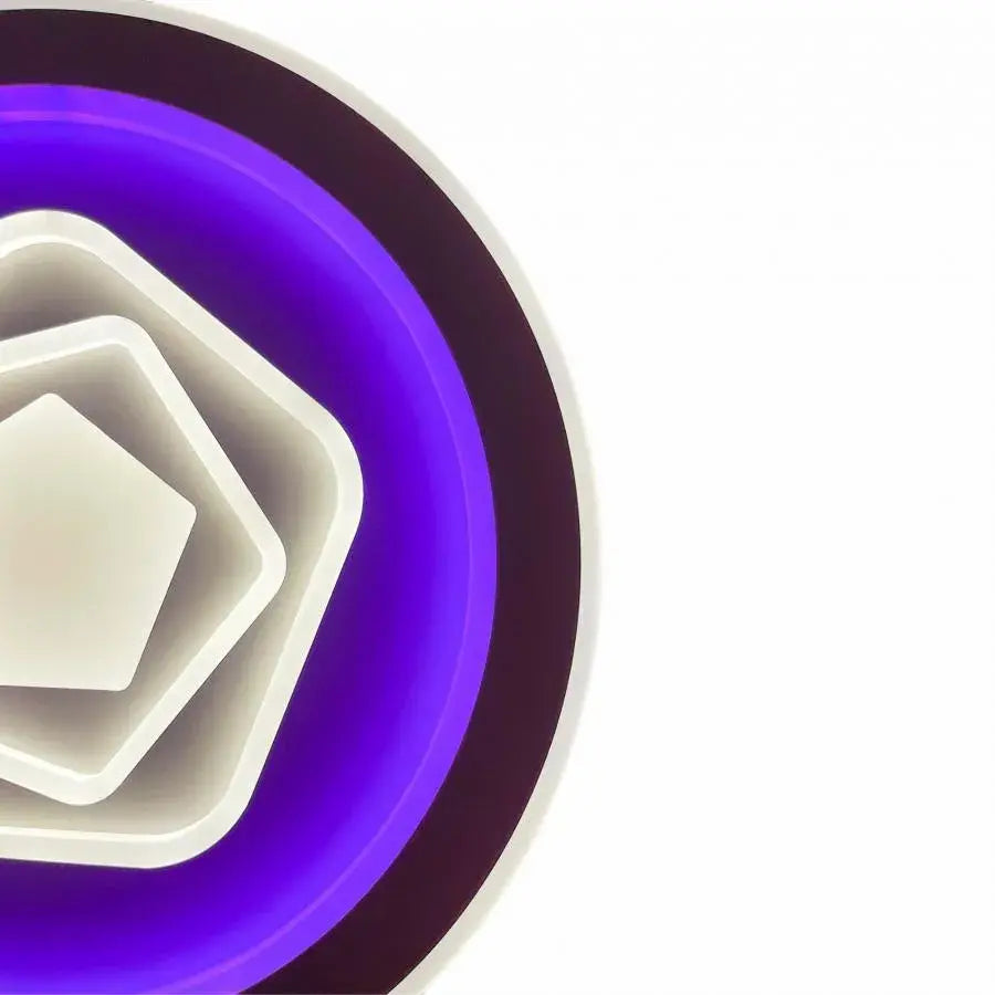 Lustra LED cu telecomanda MEIRA RGB, 180W, lumina Rece/Calda/Neutra, Dimabila, Alb