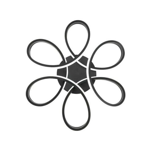 Lustra LED VECTOR Helix, 108W, Metalic, Negru, Telecomanda, Lumina Rece/Calda/Neutra