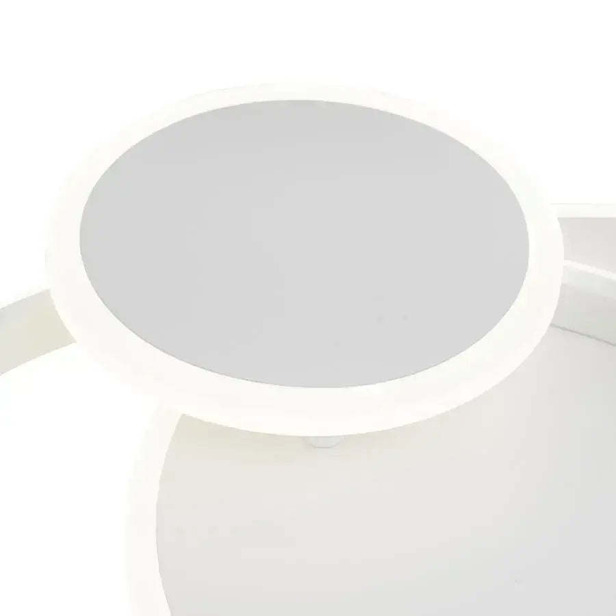 Lustra LED cu telecomanda SILVIAN, 58W, 3 Cercuri, lumina Rece/Calda/Neutra, Dimabila, Alb
