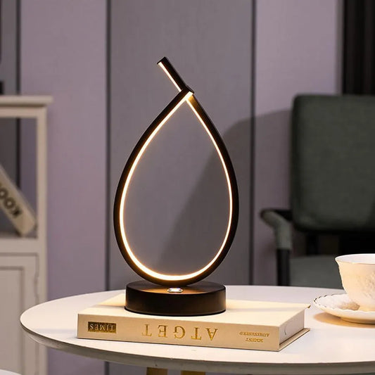 Veioza LED Genesis, 10W, Lumina Rece/Calda/Neutra, Metal si Acril, Negru