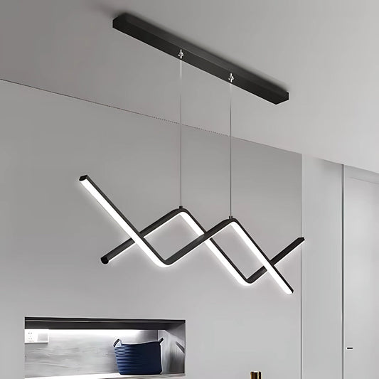 Lustra LED suspendata cu telecomanda NANCY, 72W, lumina Rece/Calda/Neutra, Dimabila, Negru, Inaltime Reglabila