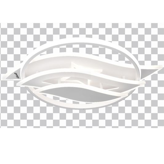 Lustra LED RGB cu Telecomanda Jarria Dimabila, Acril, RGB, Alb