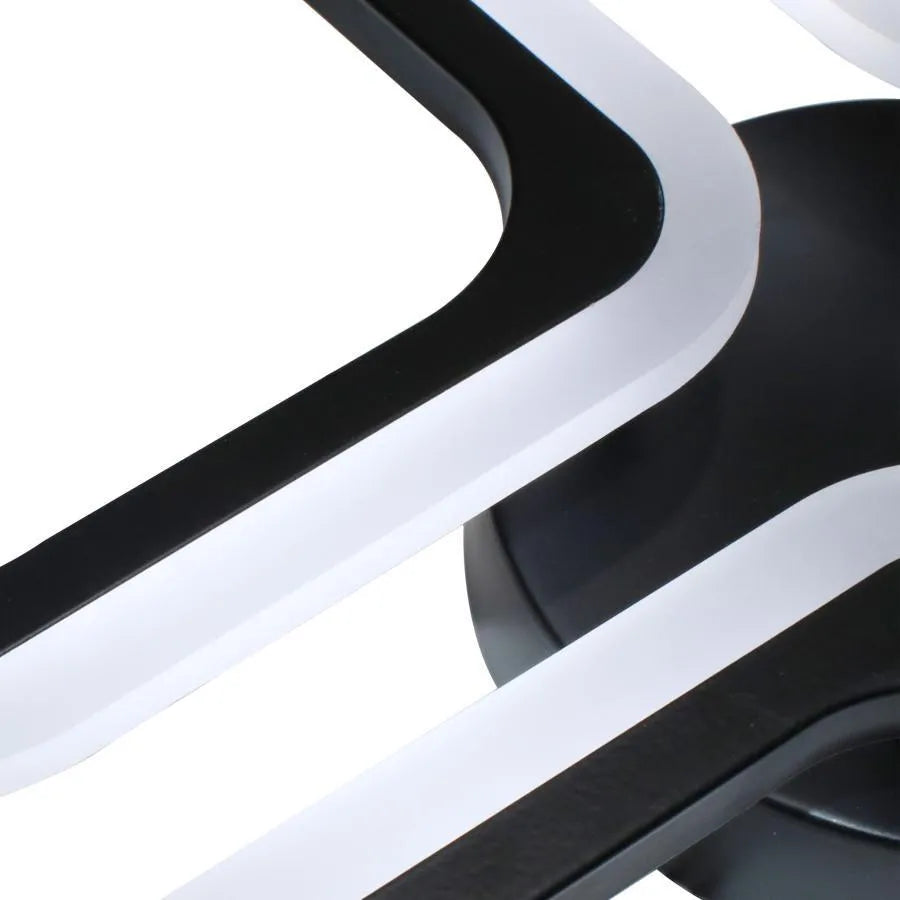 Lustra LED Pulsaris, 32W, Acril, Negru, 4000K, IP.20