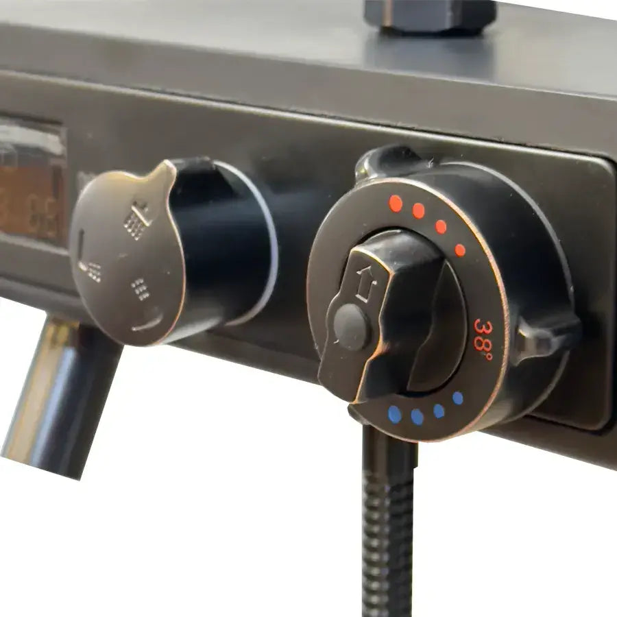 Coloana Dus Afisaj LCD Inox Negru SJG/008