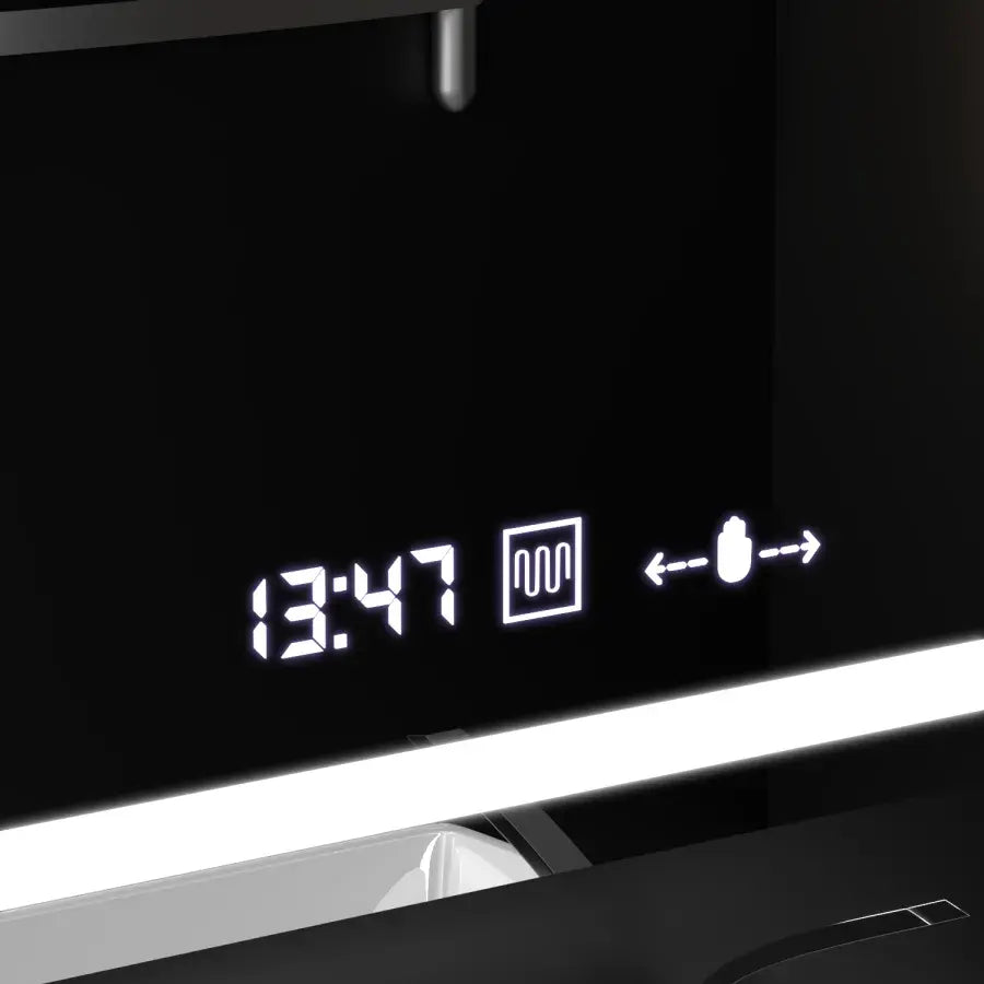 Oglinda LED Ovala, 80x50cm, Altera Senzor MotionGlow Marcello, Sistem Dezaburire, Ceas & Termometru, Dimabila