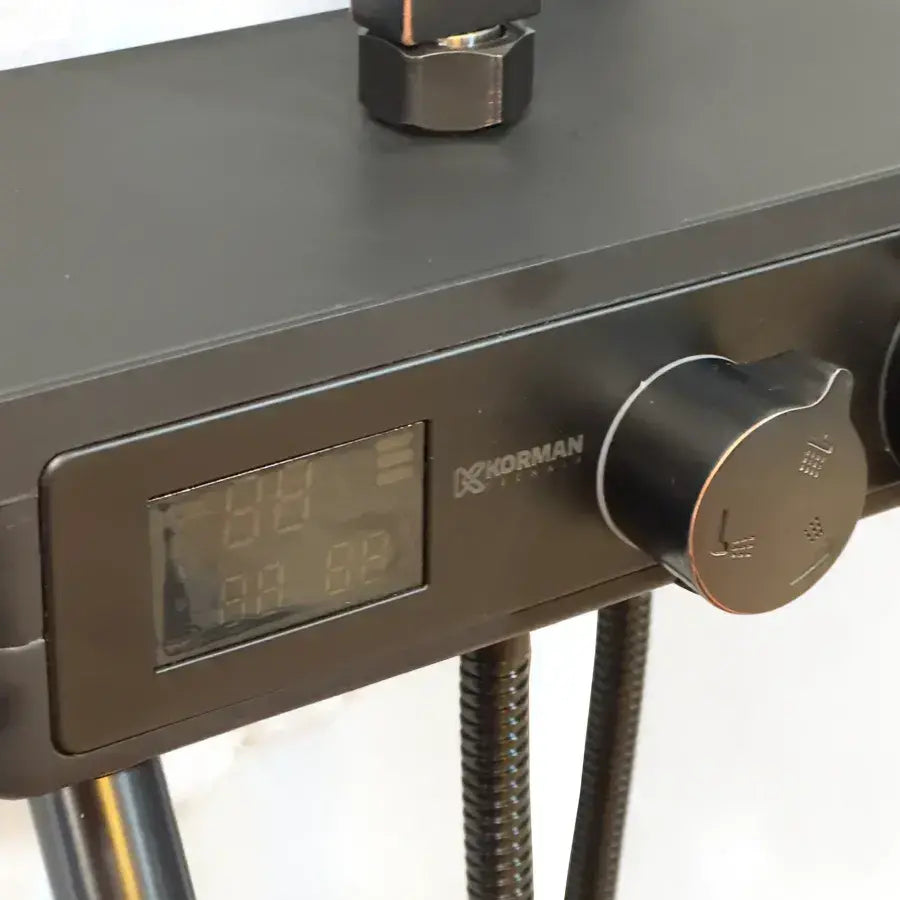 Coloana Dus Afisaj LCD Inox Negru SJG/008