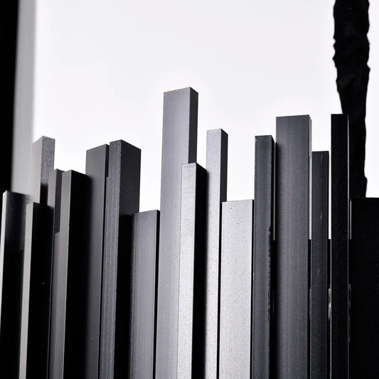 Candelabru Cristal BLOIS Eleganza 8xE27, Diametru 49cm, Negru, Inaltime Reglabila