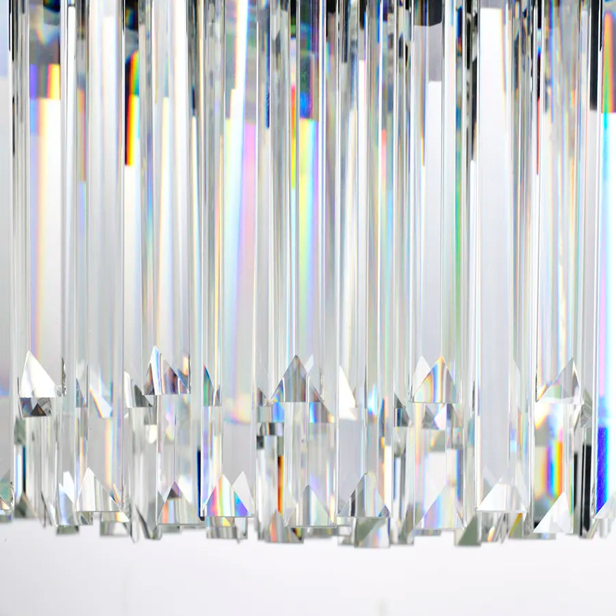 Candelabru Cristal BLOIS Petito 3xE14, Diametru 30cm, Negru, Inaltime Reglabila