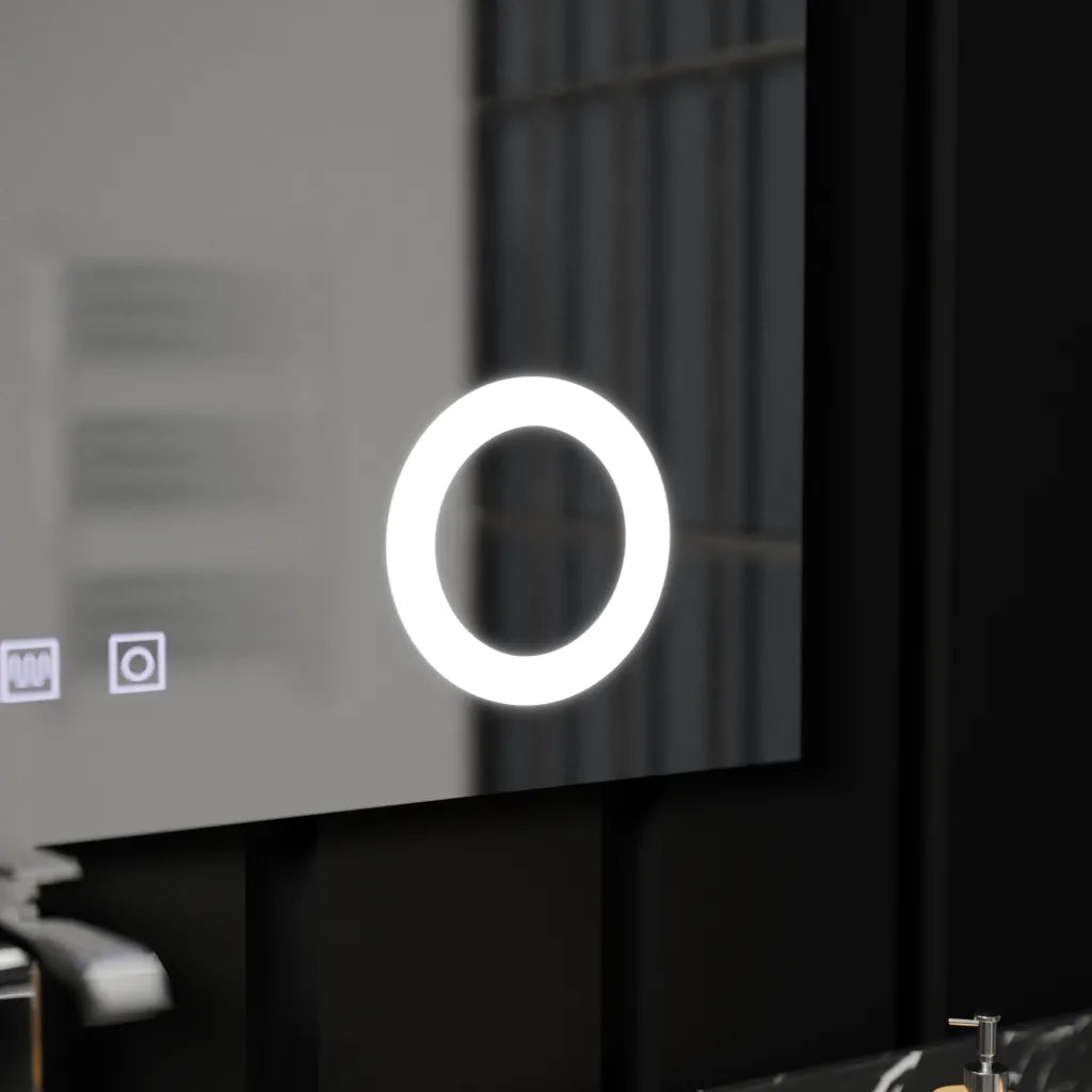 Oglinda LED Rectangulara, 80x60cm, Piano Touch, Sistem Dezaburire