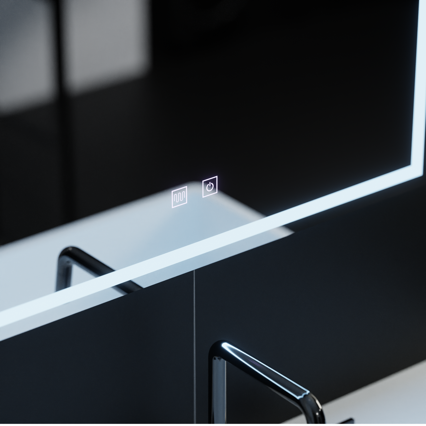 Oglinda LED Rectangulara, 70x50cm, Umbria Touch , Sistem Dezaburire