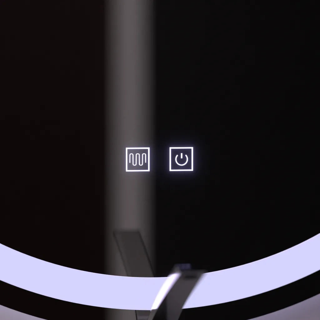 Oglinda LED Rotunda 60cm, Touch Luxor, Sistem Dezaburire, Dimabila