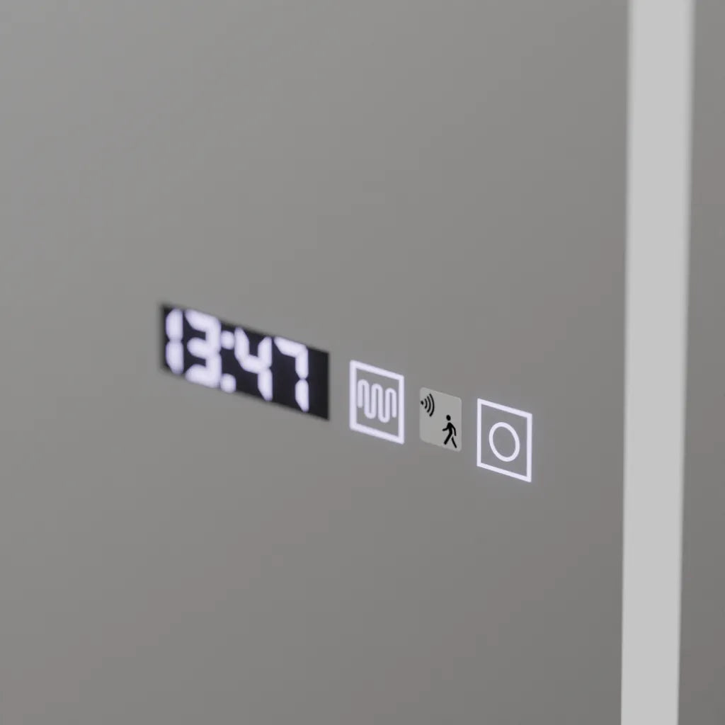 Oglinda LED Rectangula, 60x150cm, Bianca Senzor Radar Marcello, Sistem Dezaburire, Ceas & Termometru, Dimabila, Dressing Couture