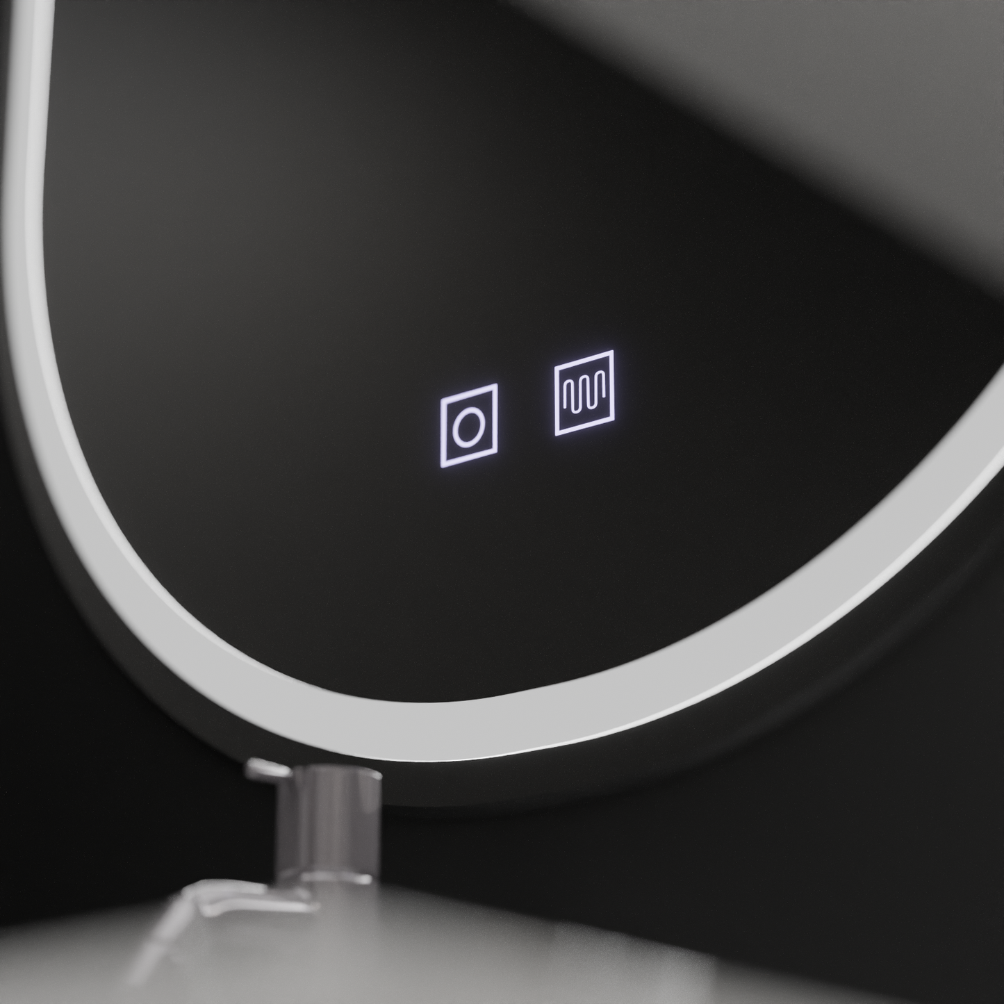 Oglinda LED Ovala, 50x100cm, Velara Touch, Sistem Dezaburire, Dimabila