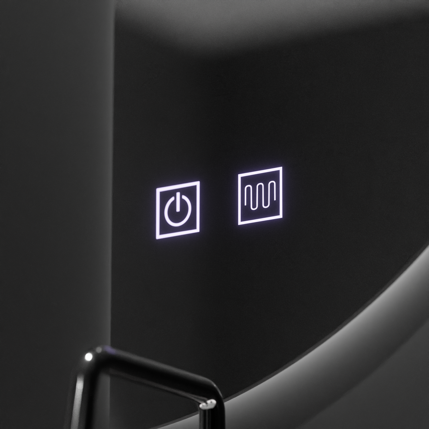 Oglinda LED Semiluna 50x100cm, Arcuat Touch, Sistem Dezaburire, Dimabila