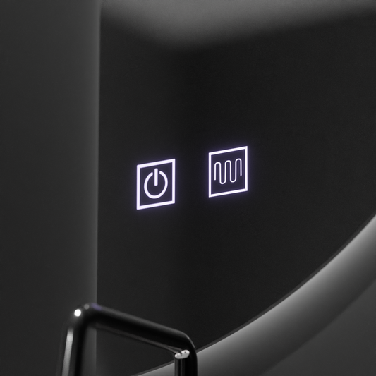 Oglinda LED Semiluna 50x100cm, Arcuat Touch, Sistem Dezaburire, Dimabila