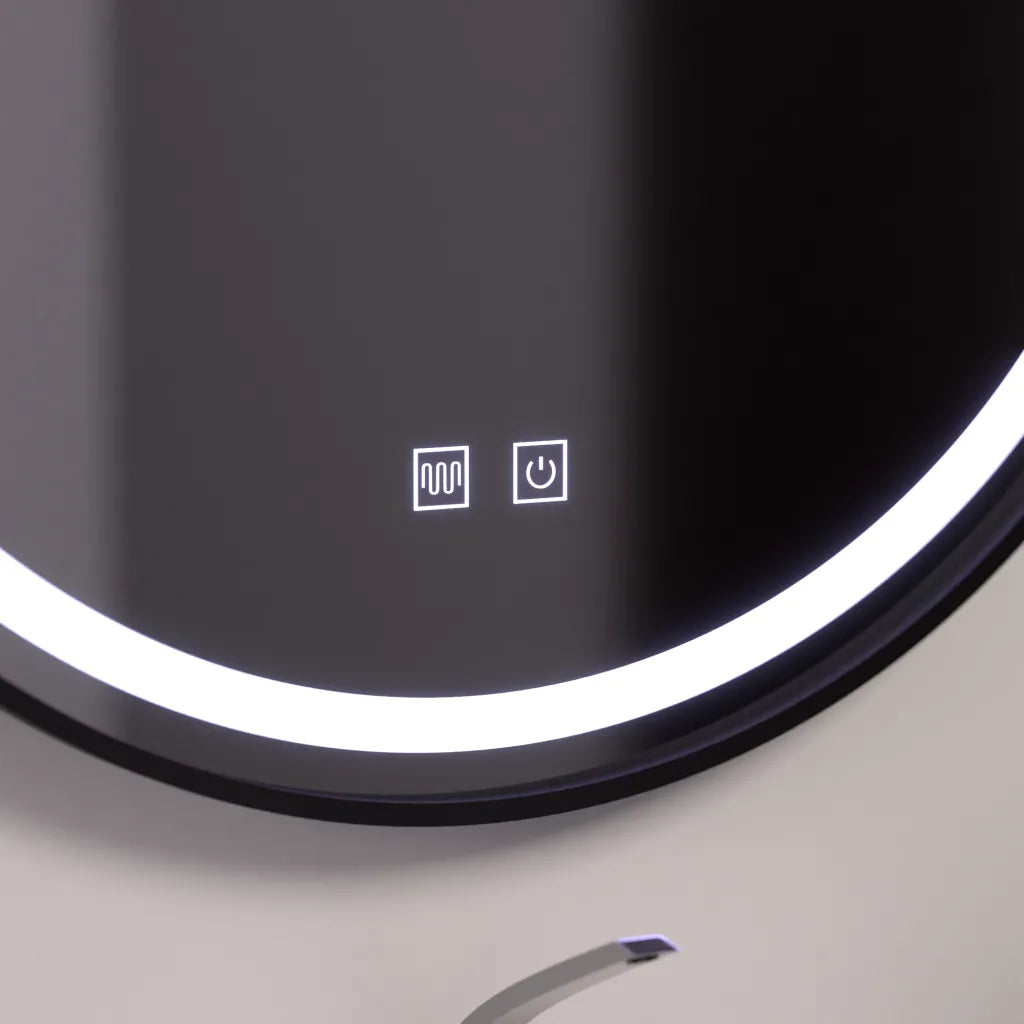 Oglinda LED Rotunda 60cm, Lucea Touch, Sistem Dezaburire