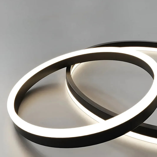 Lustra LED suspendata cu telecomanda Amelia, 4000K, 31W, 30x49.9cm, Negru, Inaltime Reglabila