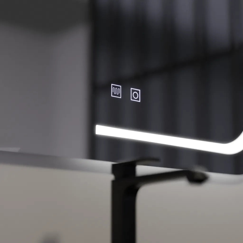 Oglinda LED Rectangulara, 80x60cm, Retrica Touch, Sistem Dezaburire