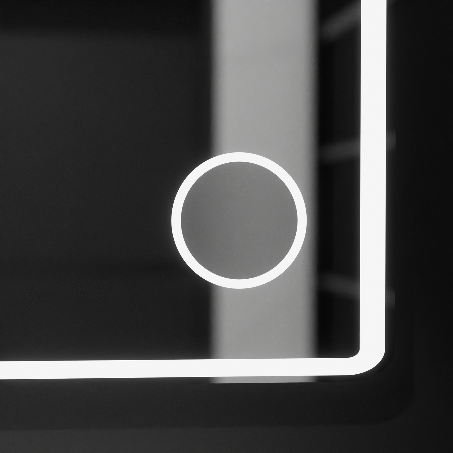 Oglinda LED Rectangulara, 120x80cm, Aura Riflesso Puro MotionGlow Marcello, Sistem Dezaburire, Ceas & Termometru, Lupa Cosmetica, Dimabila