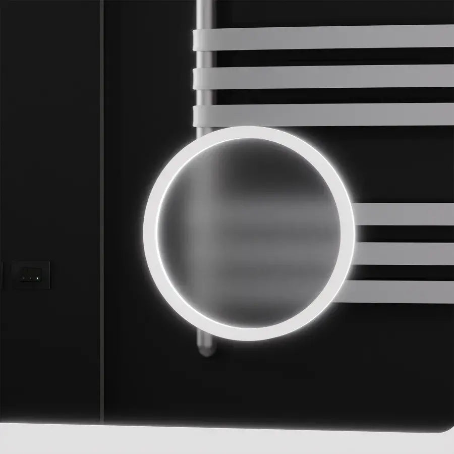 Oglinda LED Rectangulara, 120x80cm, Souverain MotionGlow Marcello, Sistem Dezaburire, Ceas & Termometru, Lupa Cosmetica, Dimabila