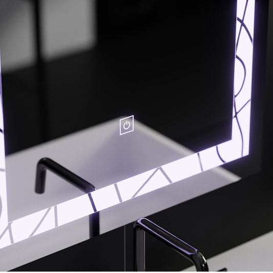 Oglinda LED Rectangulara, 60x80cm, Deco Frame Basic Touch