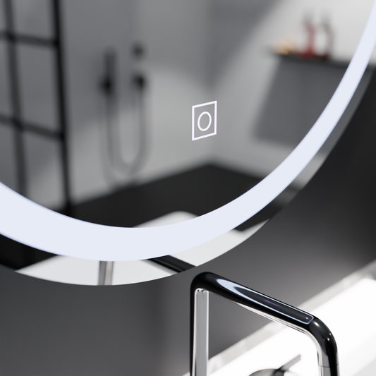 Oglinda LED Rotunda, 70cm, Basic Touch