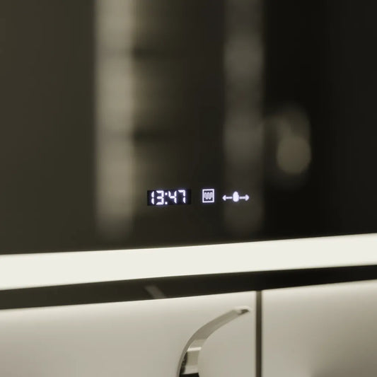 Oglinda LED Rectangulara, 100x75cm, Verite MotionGlow Marcello, Sistem Dezaburire, Ceas & Termometru, Dimabila