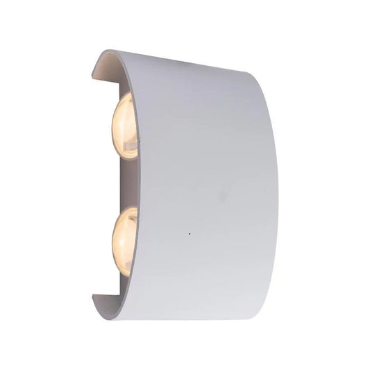 Fantas Aplica LED de Exterior si Interior, 4 Surse x 1W, IP65, Metalic, Alb, 3000K
